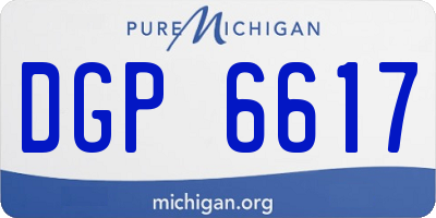 MI license plate DGP6617
