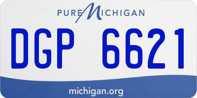 MI license plate DGP6621