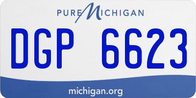 MI license plate DGP6623