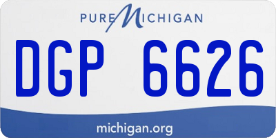MI license plate DGP6626