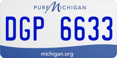 MI license plate DGP6633