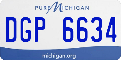 MI license plate DGP6634