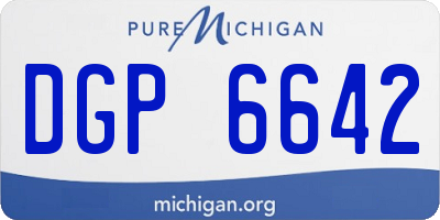MI license plate DGP6642