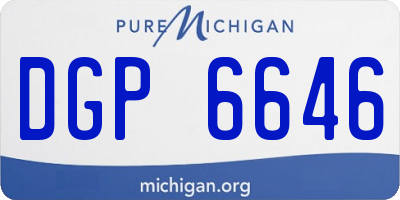 MI license plate DGP6646