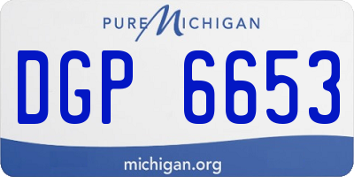 MI license plate DGP6653
