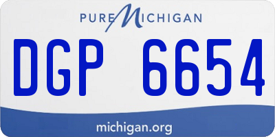 MI license plate DGP6654