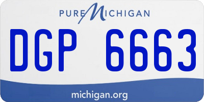 MI license plate DGP6663
