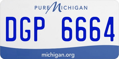 MI license plate DGP6664