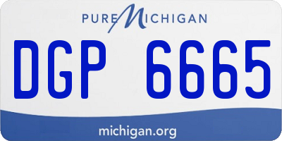 MI license plate DGP6665