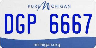 MI license plate DGP6667