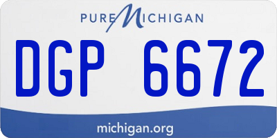 MI license plate DGP6672