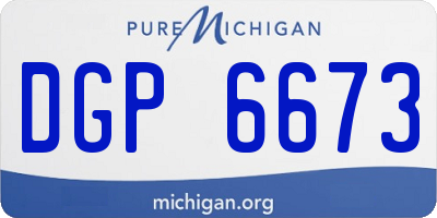 MI license plate DGP6673