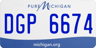 MI license plate DGP6674