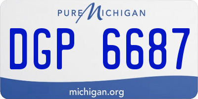 MI license plate DGP6687