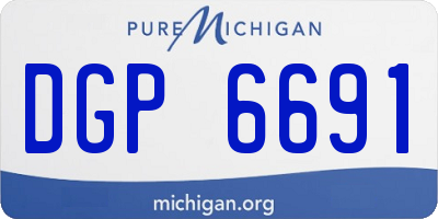 MI license plate DGP6691