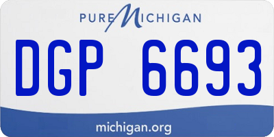 MI license plate DGP6693