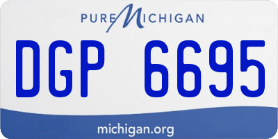MI license plate DGP6695
