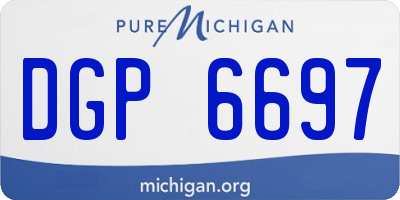 MI license plate DGP6697