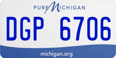 MI license plate DGP6706