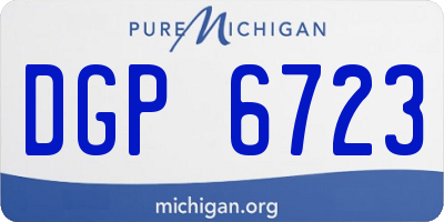 MI license plate DGP6723