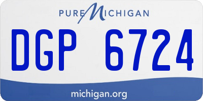 MI license plate DGP6724