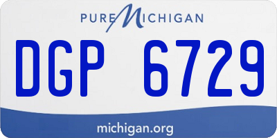 MI license plate DGP6729