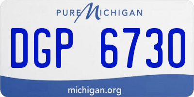 MI license plate DGP6730