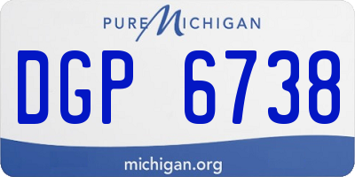 MI license plate DGP6738
