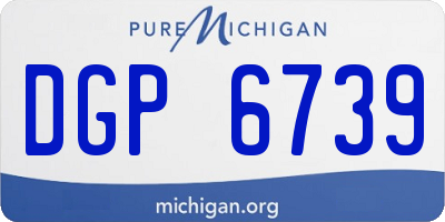 MI license plate DGP6739