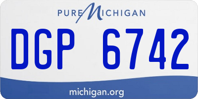 MI license plate DGP6742