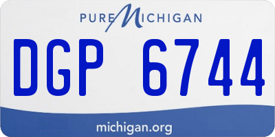 MI license plate DGP6744