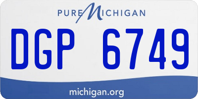 MI license plate DGP6749