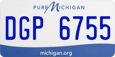MI license plate DGP6755