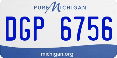 MI license plate DGP6756