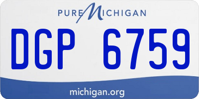 MI license plate DGP6759