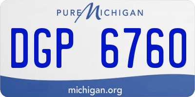 MI license plate DGP6760