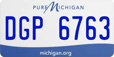 MI license plate DGP6763