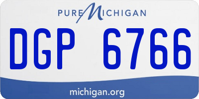 MI license plate DGP6766