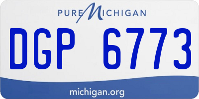 MI license plate DGP6773