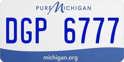 MI license plate DGP6777
