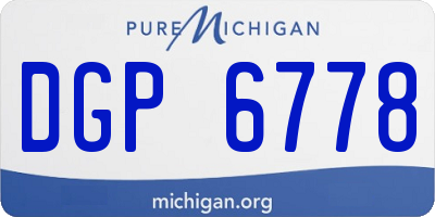 MI license plate DGP6778