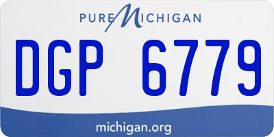 MI license plate DGP6779