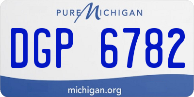 MI license plate DGP6782