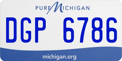 MI license plate DGP6786