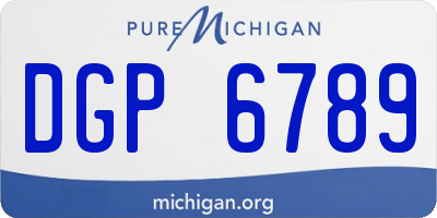 MI license plate DGP6789