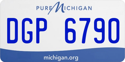 MI license plate DGP6790