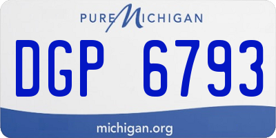 MI license plate DGP6793