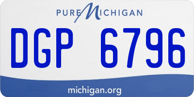 MI license plate DGP6796
