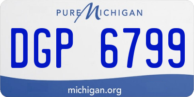MI license plate DGP6799