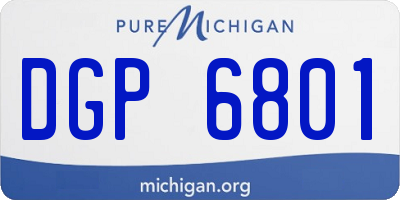 MI license plate DGP6801